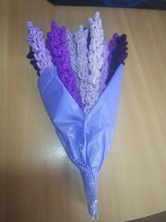 Crochet Lavender Bouquet